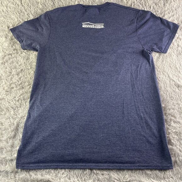 Milwaukee Brewers Shirt Adult Medium Blue Gold Prince Fielder Crown SGA Tee MLB - Picture 6 of 8